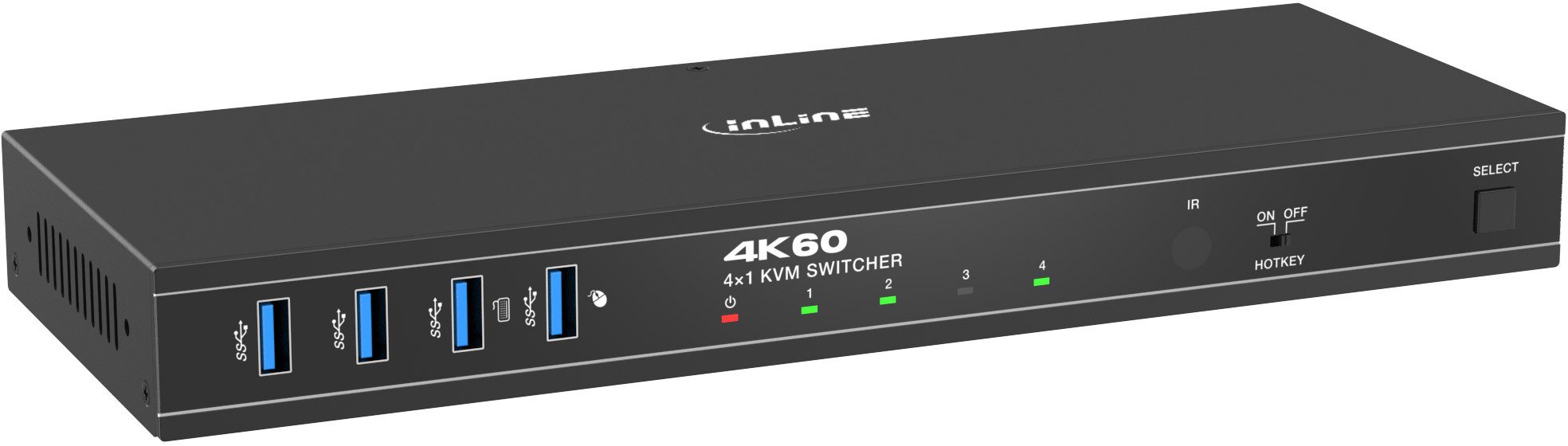 Altusen AltuInLine® KVM Switch, 4x1, DP