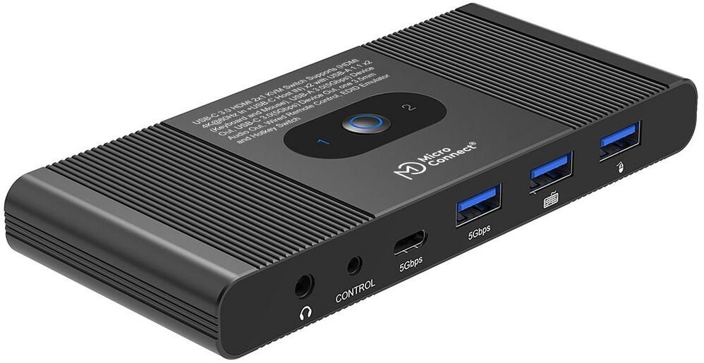 MicroConnect HDMI & USB-C KVM Switch