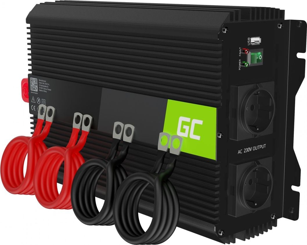 Przetwornica Green Cell PRO 12V230V 3000W/6000W