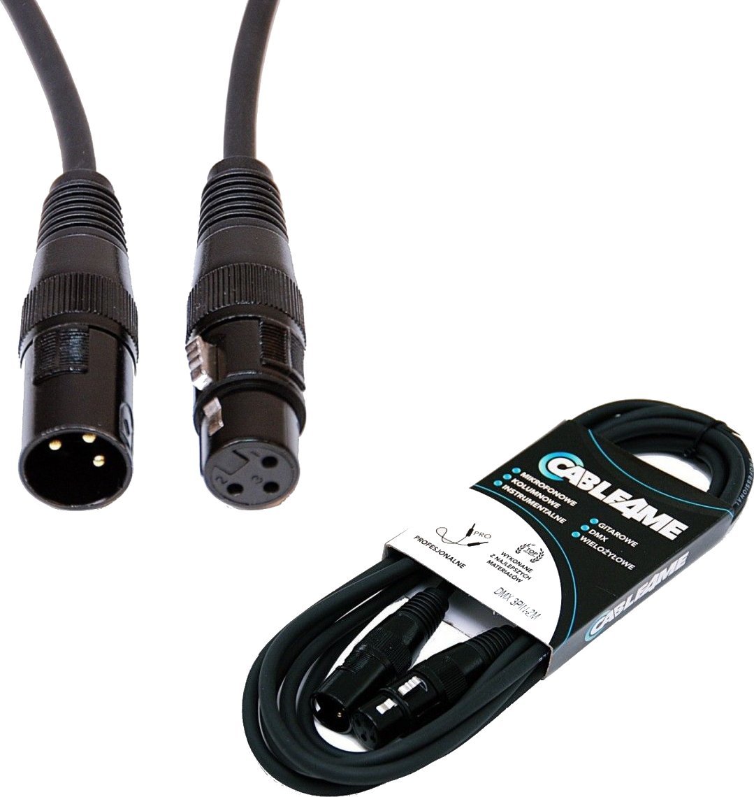 CABLE4ME przewód  DMX 3Pin 2m do