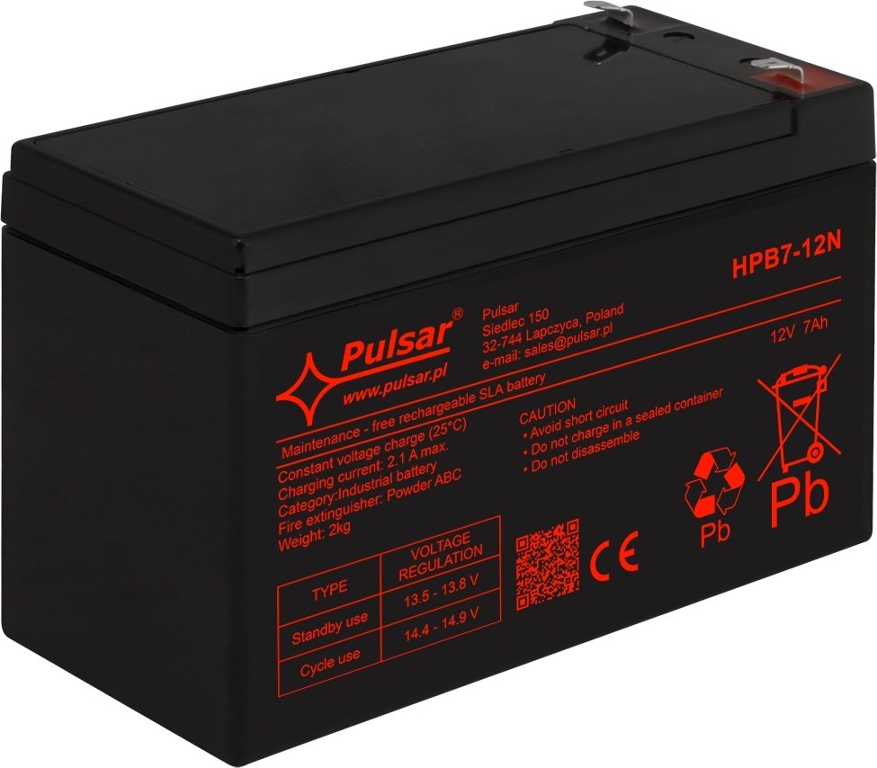 Pulsar HPB7-12N PULSAR  7Ah, 12V |