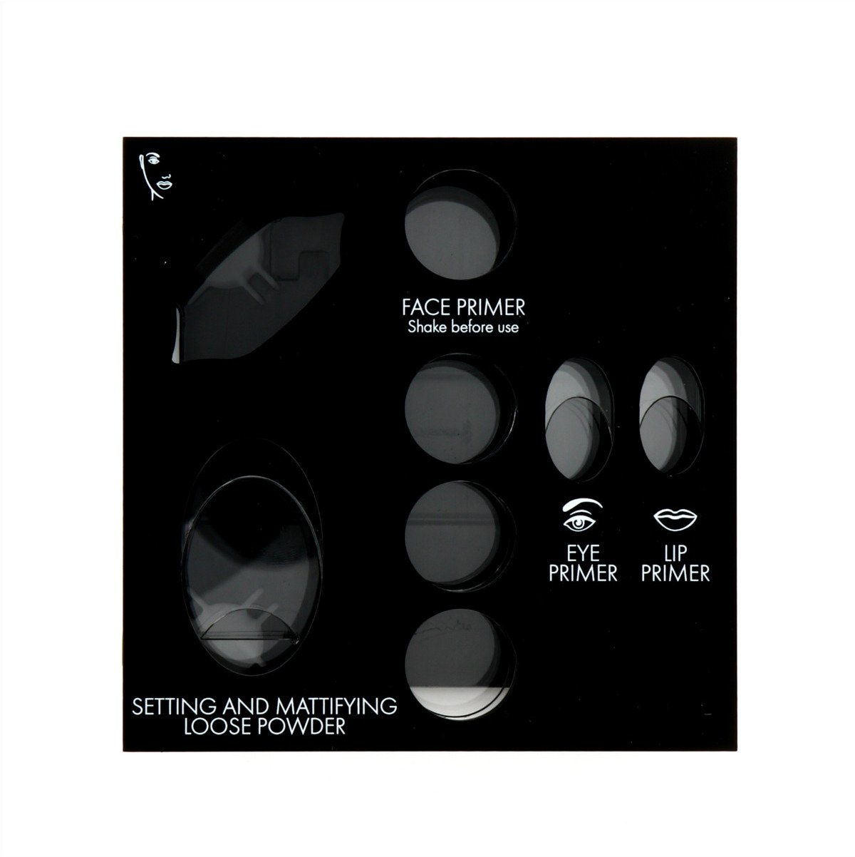 Pupa , Matt, Empty Makeup Display, Black