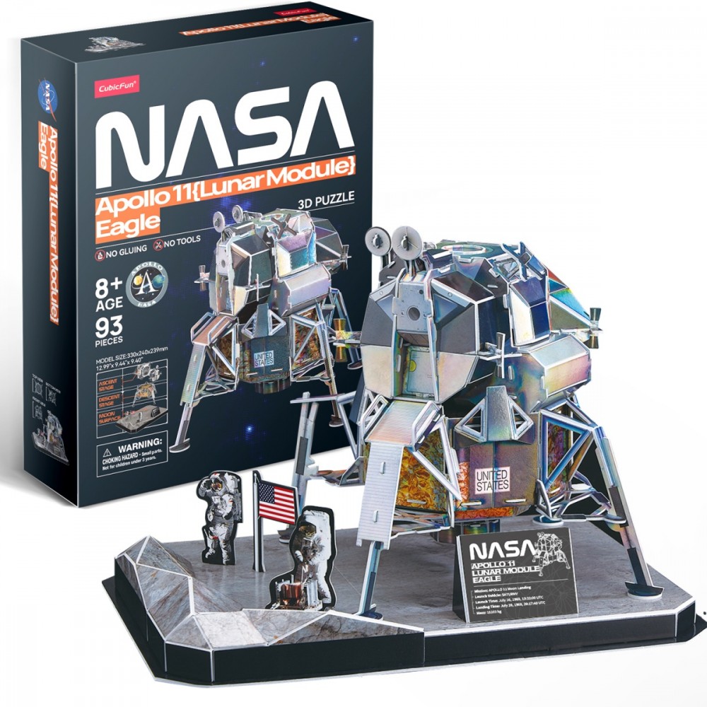 Cubicfun PUZZLE 3D MODUŁ KSIĘŻYCOWY APOLLO