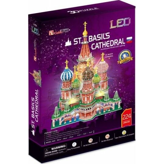 PUZZLE 3D LED KATEDRA ŚW. BASILS