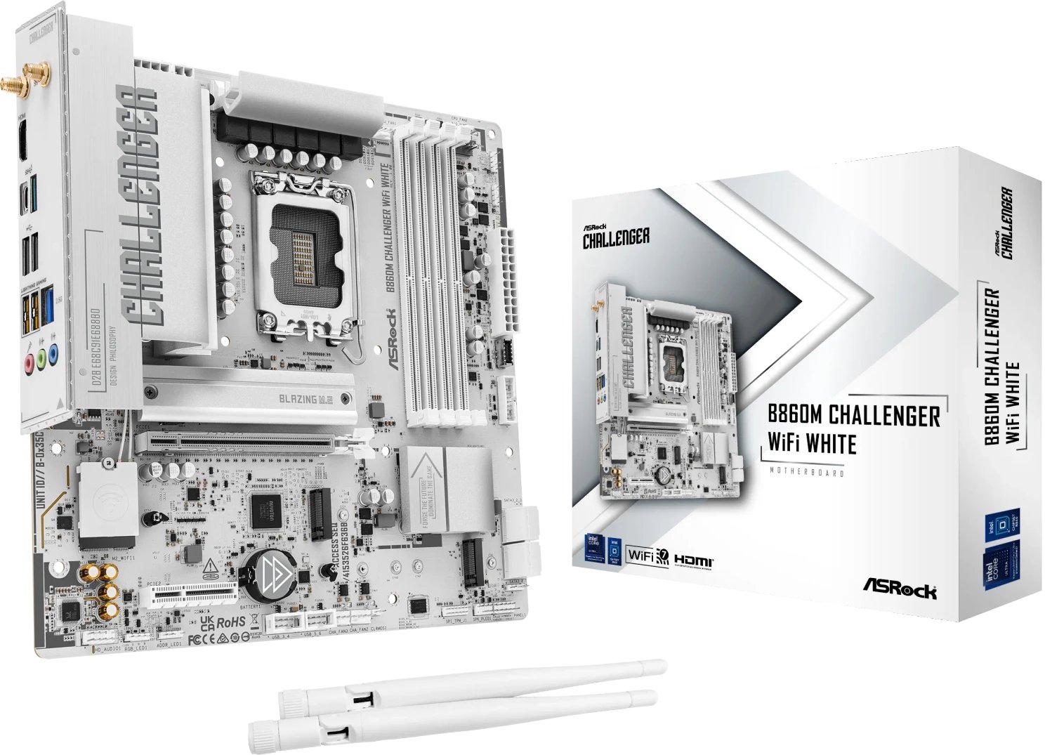 ASROCK B860M CHALLENGER WIFI WHITE |