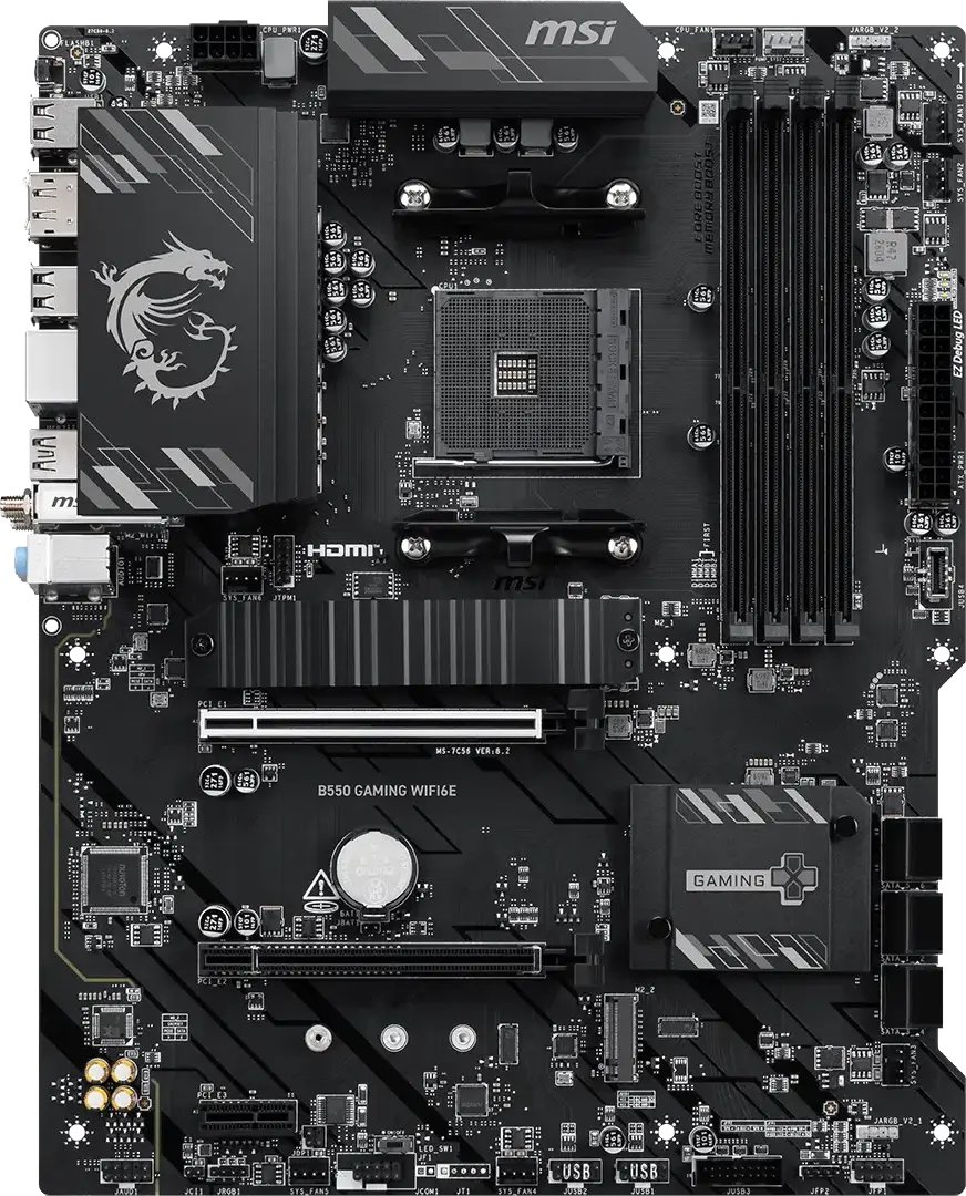 MSI B550 Gaming WIFI6E a AMD