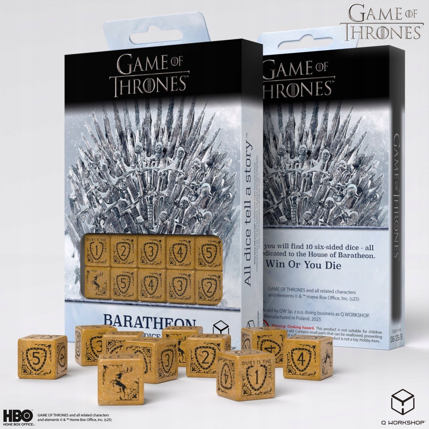 Q-Workshop ko¶ci D6:o Tron - Baratheon