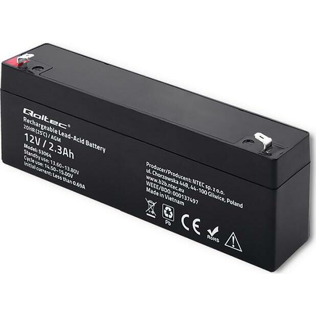 Qoltec  AGM Qoltec 12V 2.3Ah