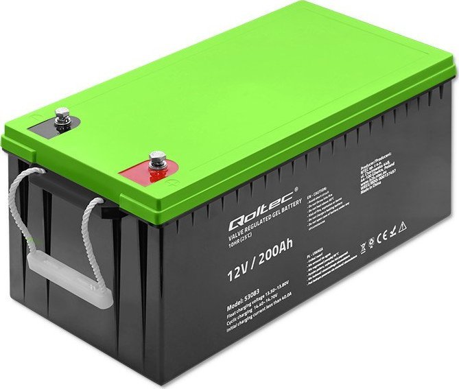 Qoltec żelowy | 12V | 200Ah