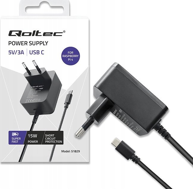 Qoltec  Super FAST PD do Raspberry