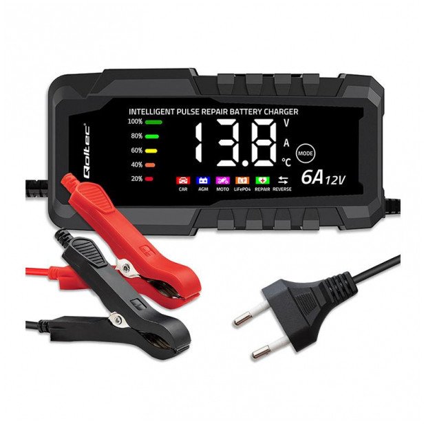 Qoltec Mikroprocesorowa  12V 6A |  funkcję