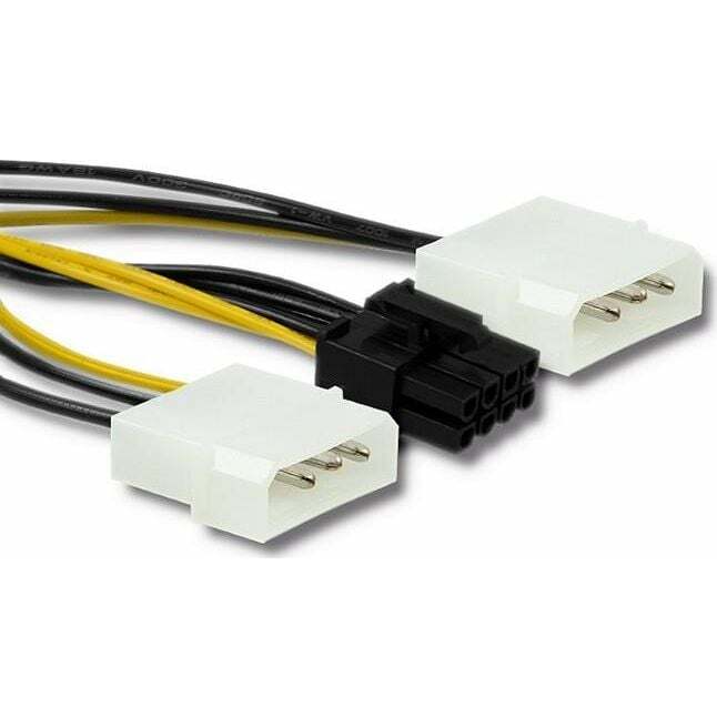 Qoltec Molex x2 - PCIe 8-pin