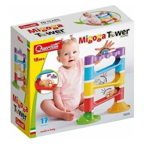 Quercetti SUPER SPIRAL TOWER with rattles