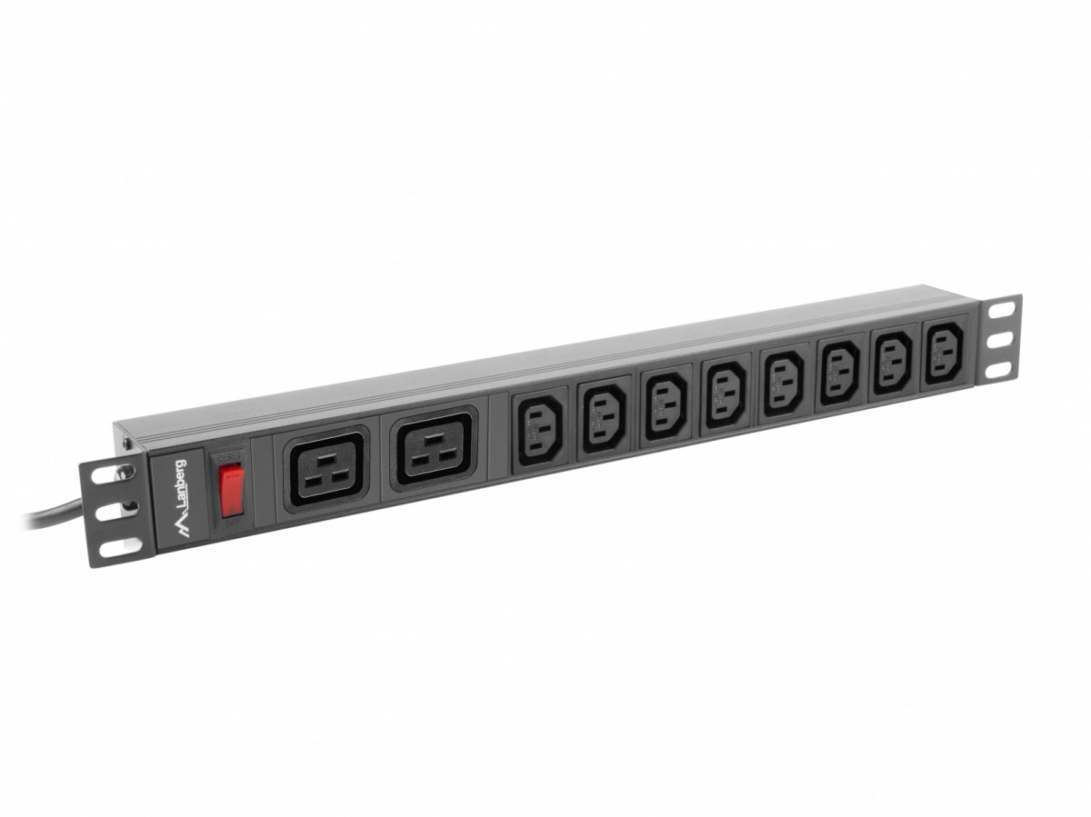 Lanberg Rack PDU 1U PDU-02I1908I-0200-C20-BK 16A
