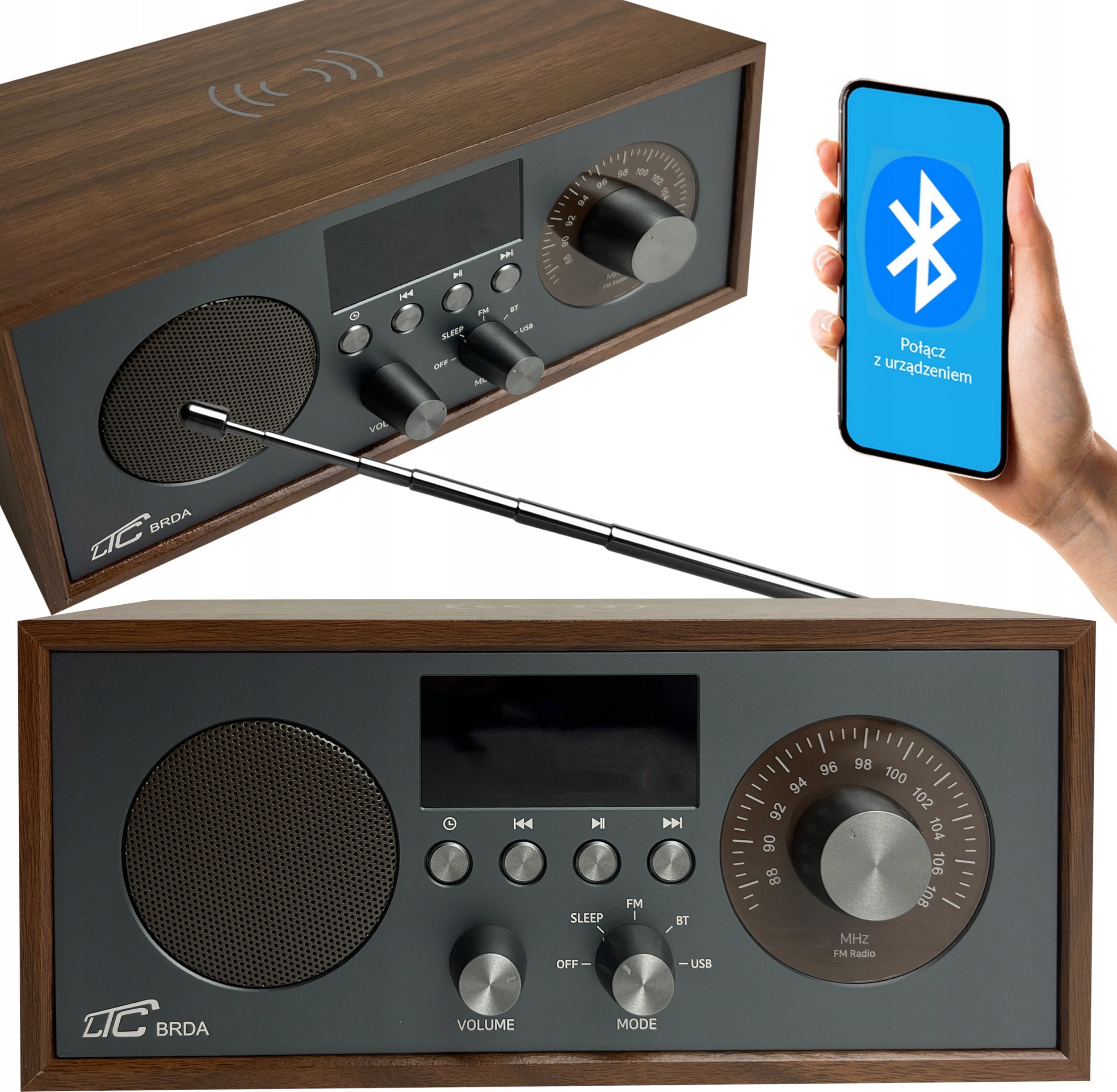 Radio LTC Radio przenośne Brda FM/BT/USB