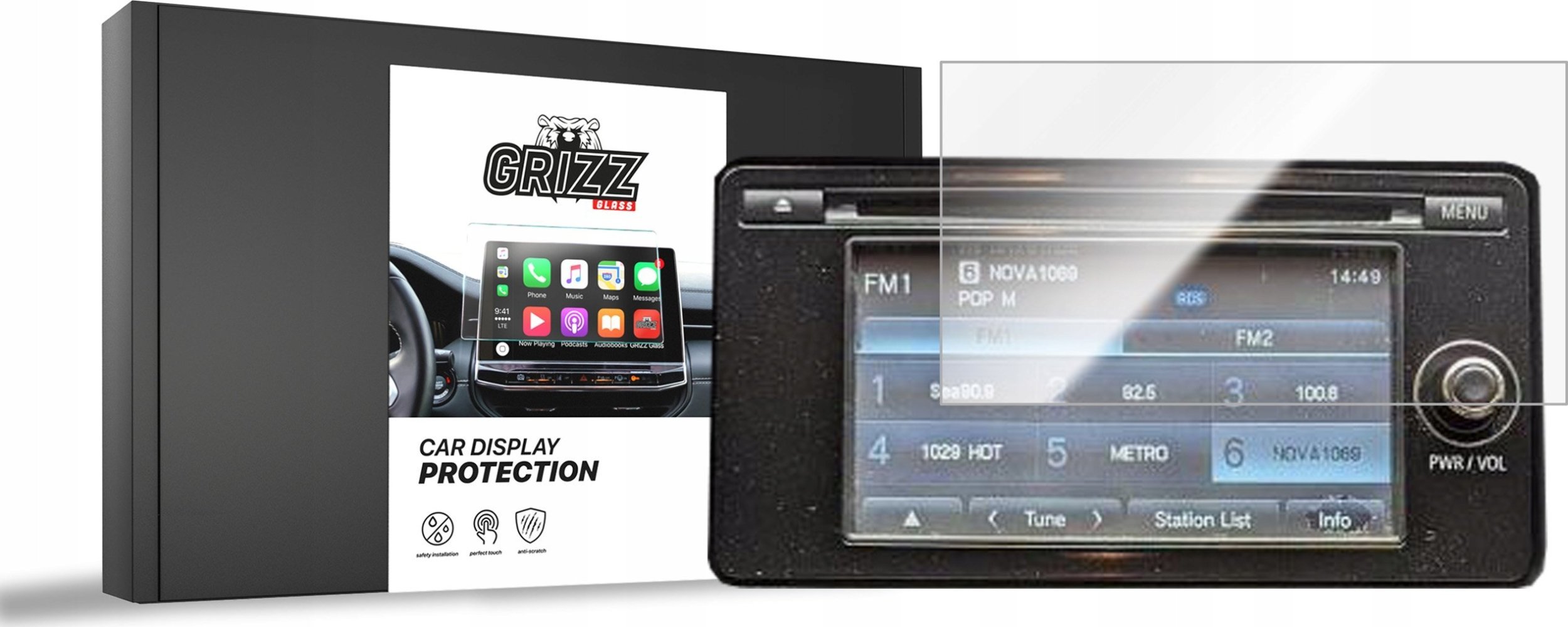 Radio  GrizzGlass   CarDisplay Protection do Mitsubishi