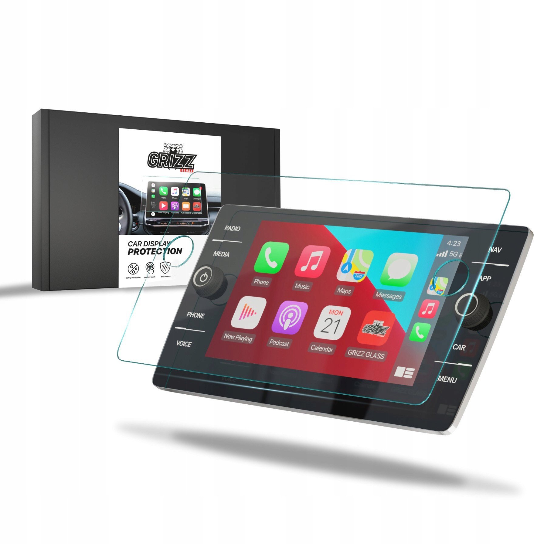 Radio  GrizzGlass   GrizzGlass CarDisplay Protection do