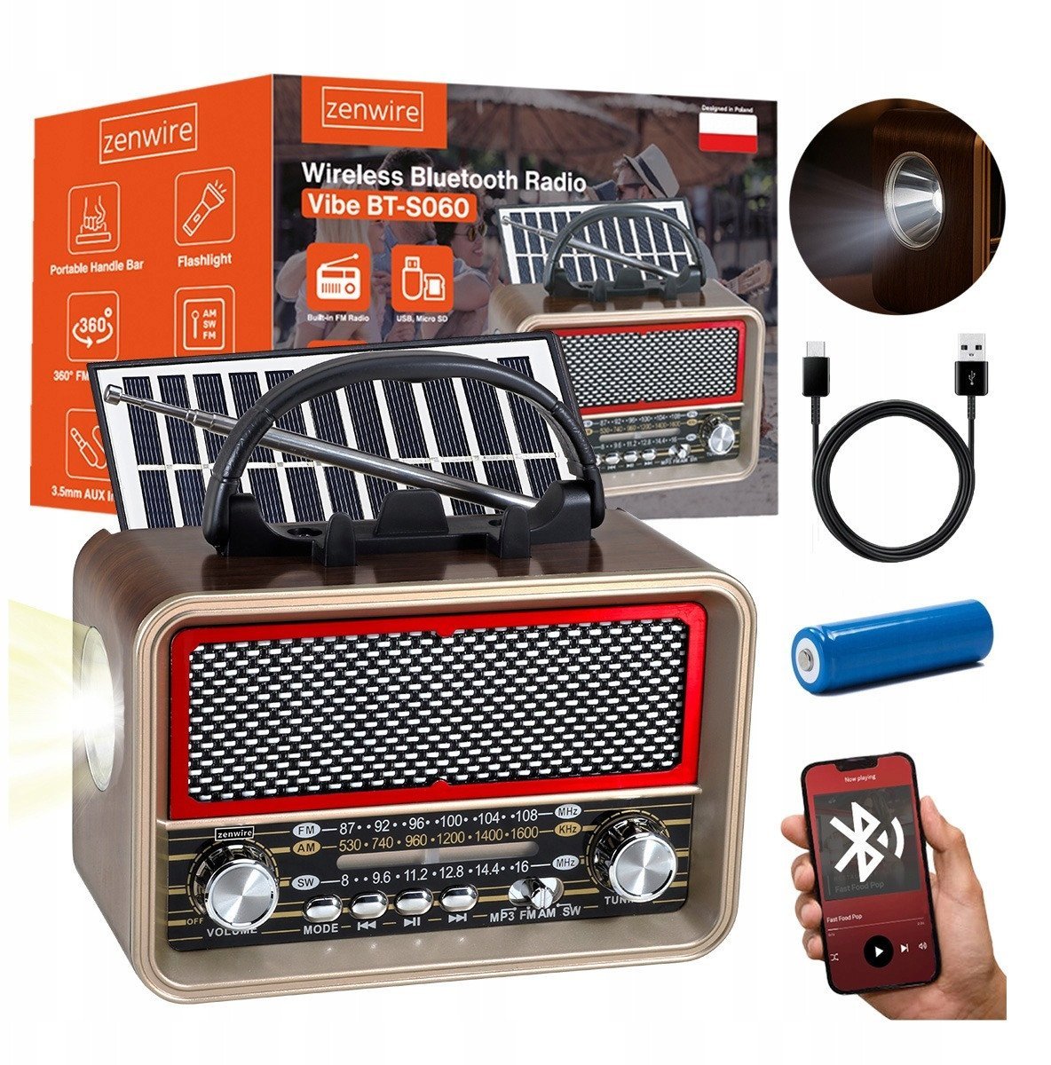 Radio Zenwire BT-S060 | 1234580 |
