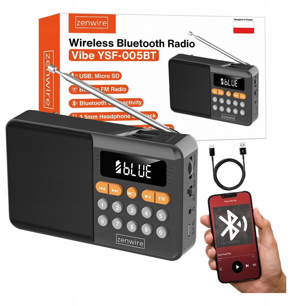 Radio Zenwire YSF-005BT | 5904507521530 |