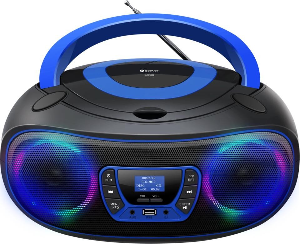 Denver TDB-212 DAB+ Boombox FM/BT/USB/CD/AUX |