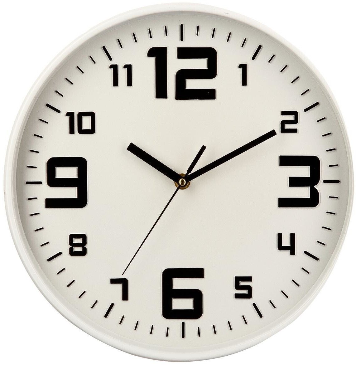 Rapid CLOCK ELIAN WHITE PLASTIC D30CM