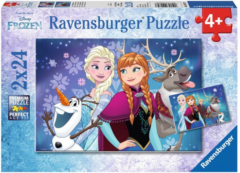 Ravensburger Puzzle 2x24  Frozen - Aurora