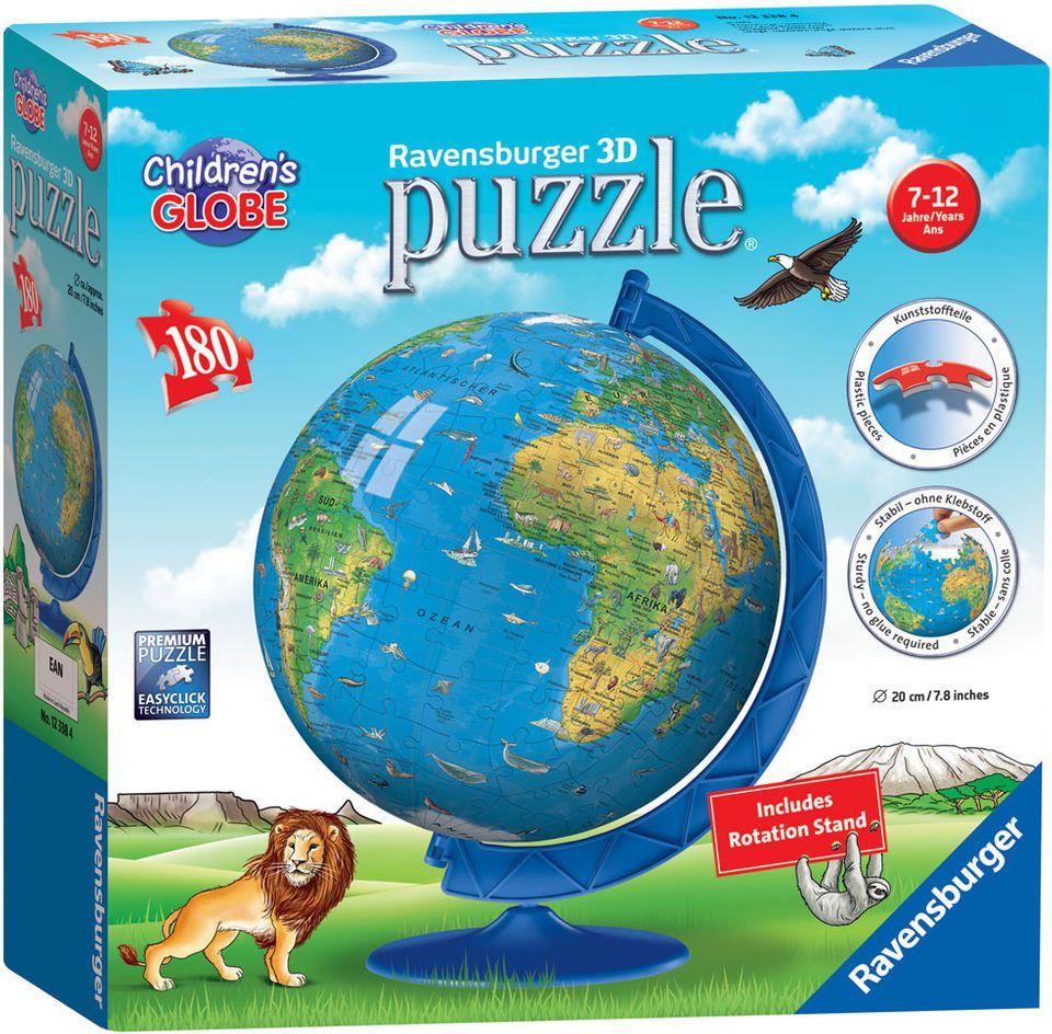 Ravensburger Puzzle kuliste 1Globus po angielsku