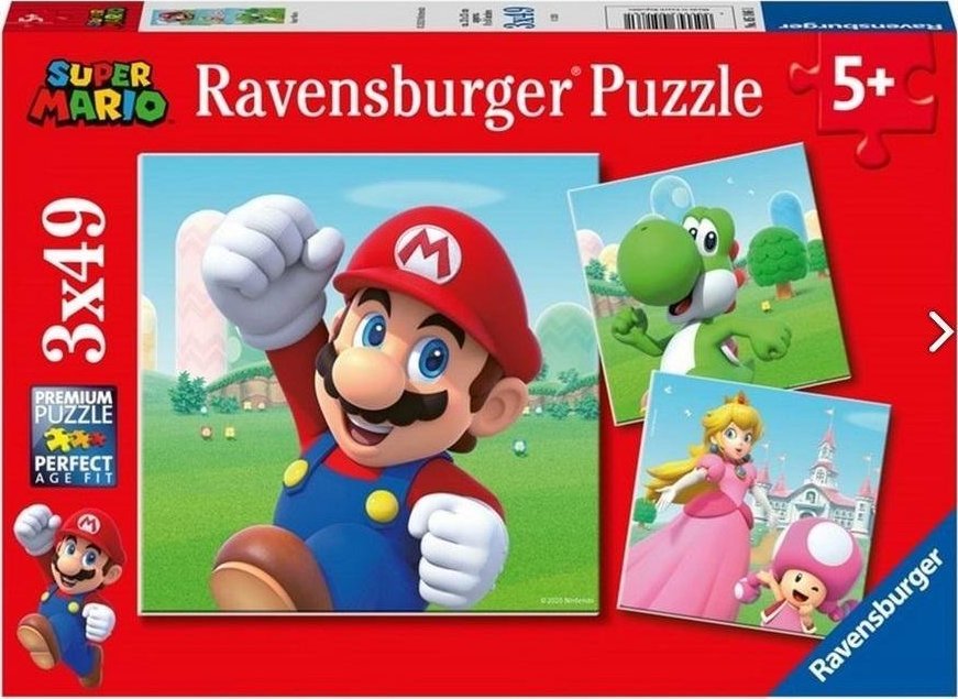 Ravensburger Puzzle Super Mario 3x49 -