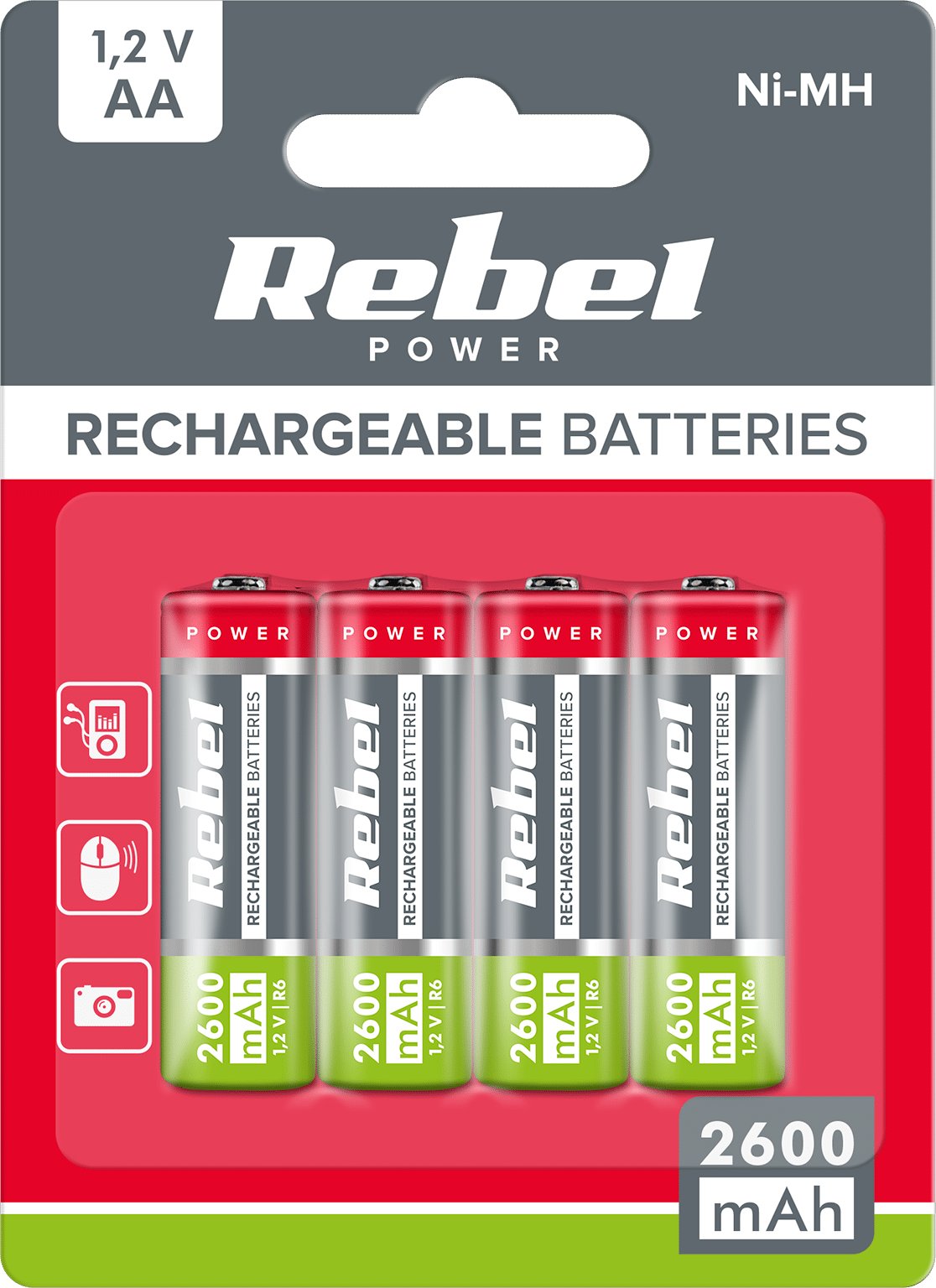 Rebel ki REBEL AA , 2600 mAh