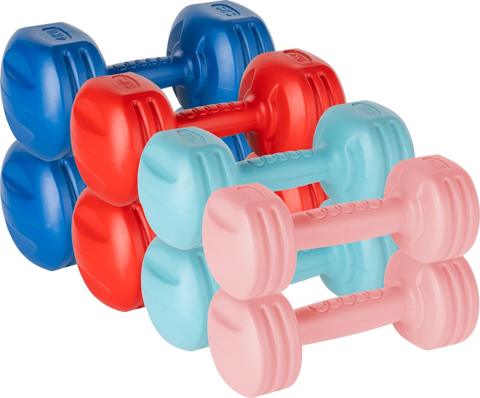 REBEL ACTIVE Bitumen dumbbell set 20kg