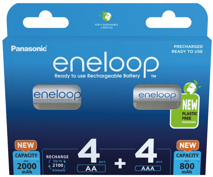 Rechargeable batteries PANASONIC ENELOOP 4x AA