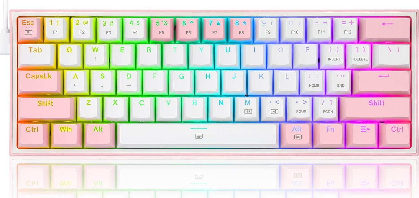 Klawiatura Redragon K617 Fizz (K617-RGB pink)