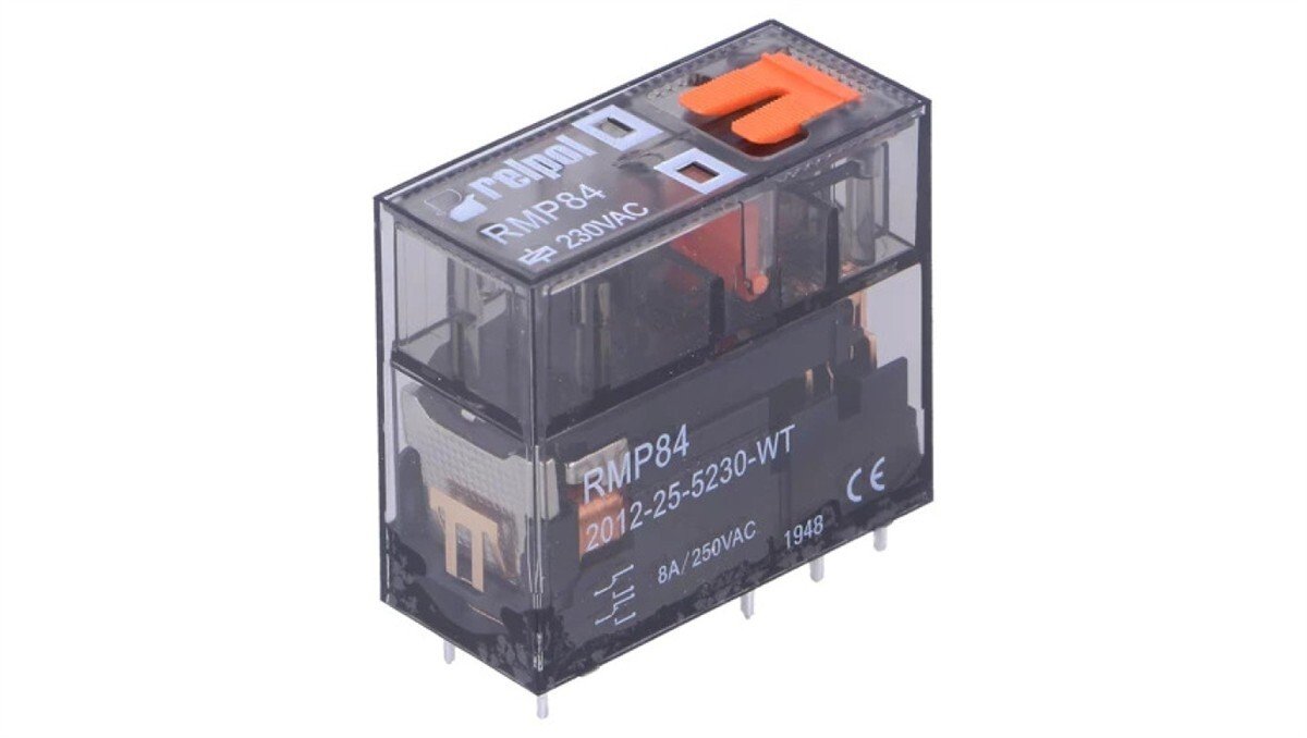 Relpol Przekaźnik: elektro DPDT Ucewki: 230VAC