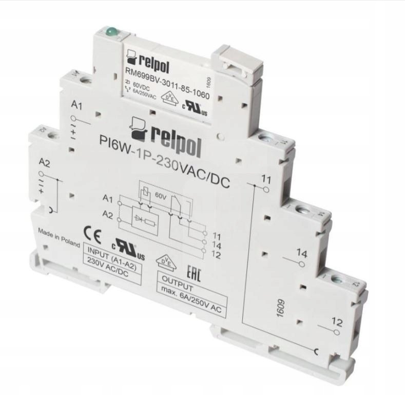 Relpol Przekaźnik interfejsowy 1P 6A 230V