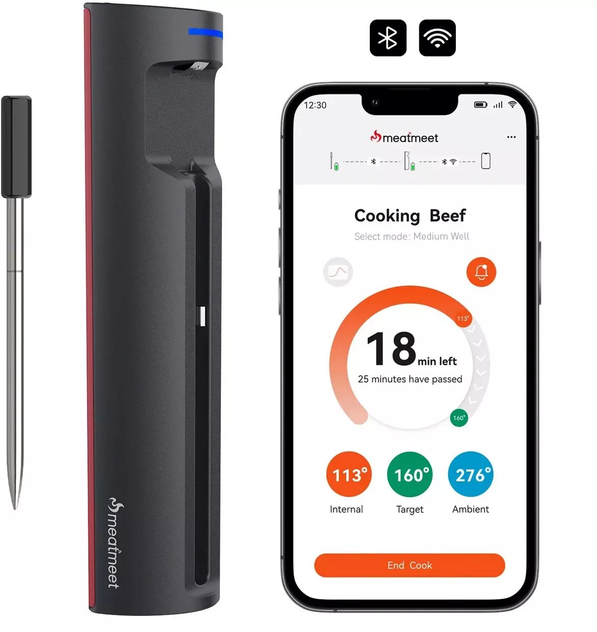 Retoo Termometr  Meatmeet X Pro  Bluetooth/WiFi