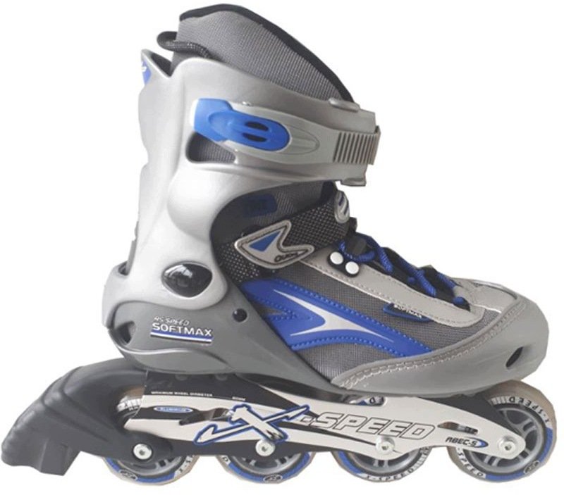 Rolki Spartan Soft Max rekreacyjne srebrno-