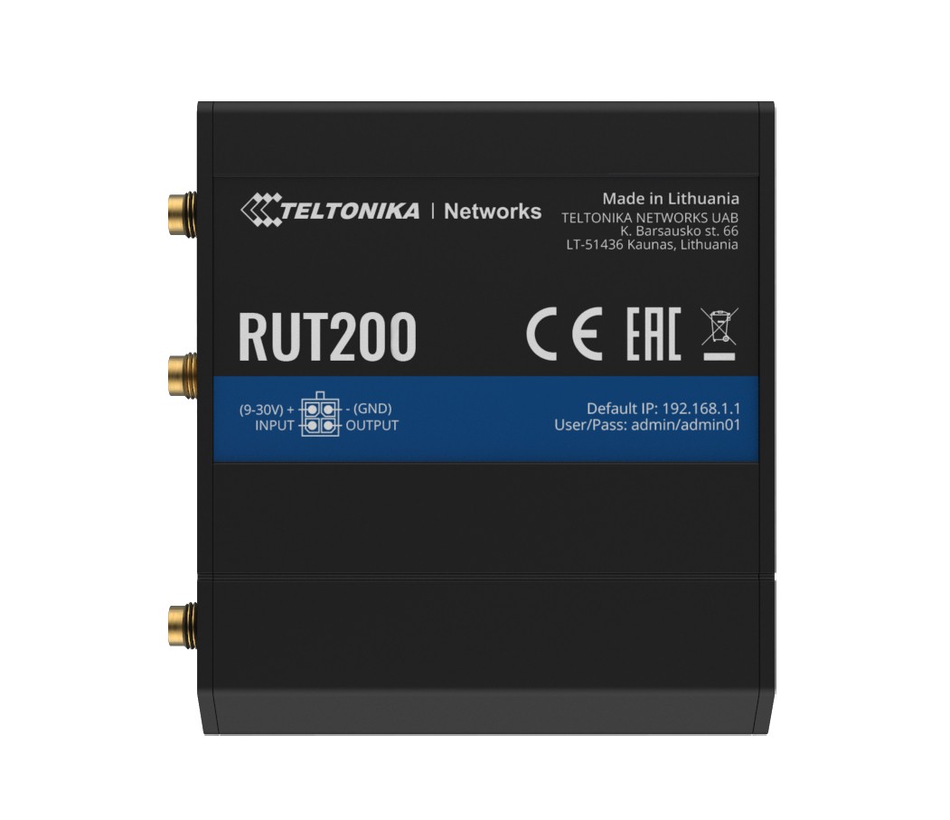 TELTONIKA Router 4G/LTE RUT200 (Cat 4)