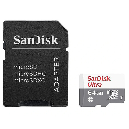 SANDISK  Ultra microSDXC 64GB + SD