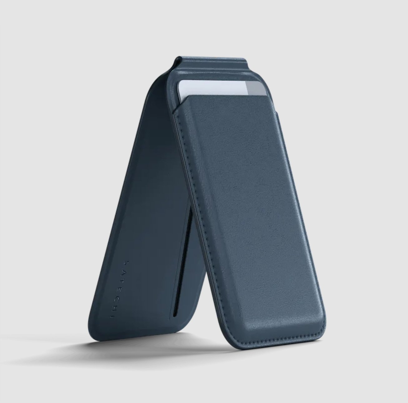 Satechi   podstawki Leather Wallet Stand MagSafe