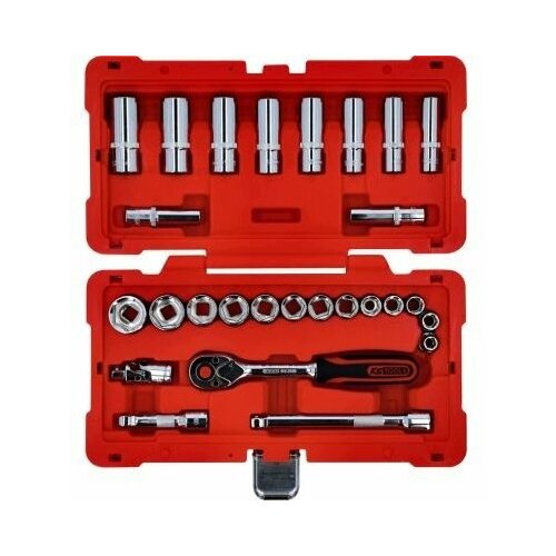 Satra KS Tools Socket set, 3/8&quot
