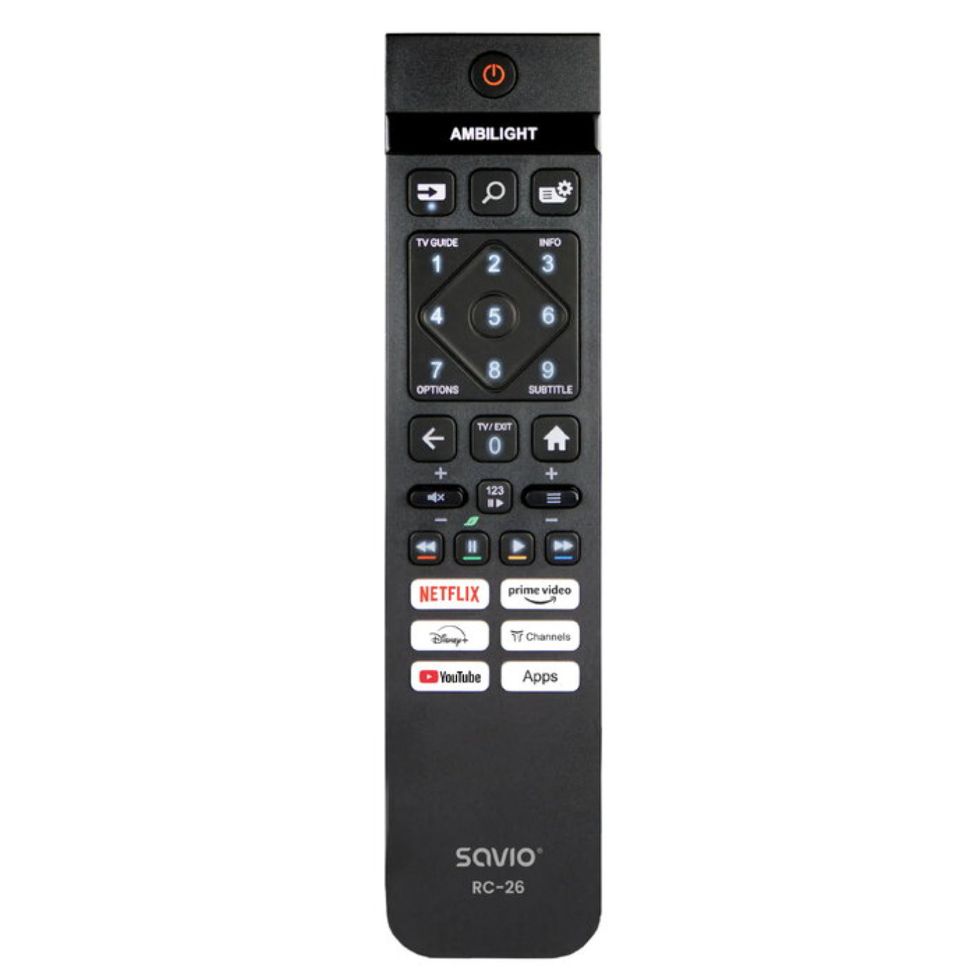 Savio RC-26 IR Bezvadu TV Tālvadības