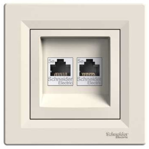 Schneider Electric komputerowe 2xRJ45 kat.5e