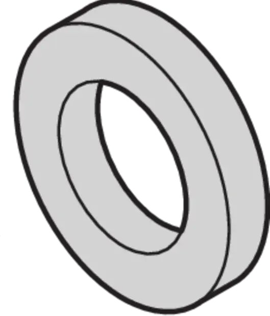 SCHROFF Podkładka , 2,7 x 5