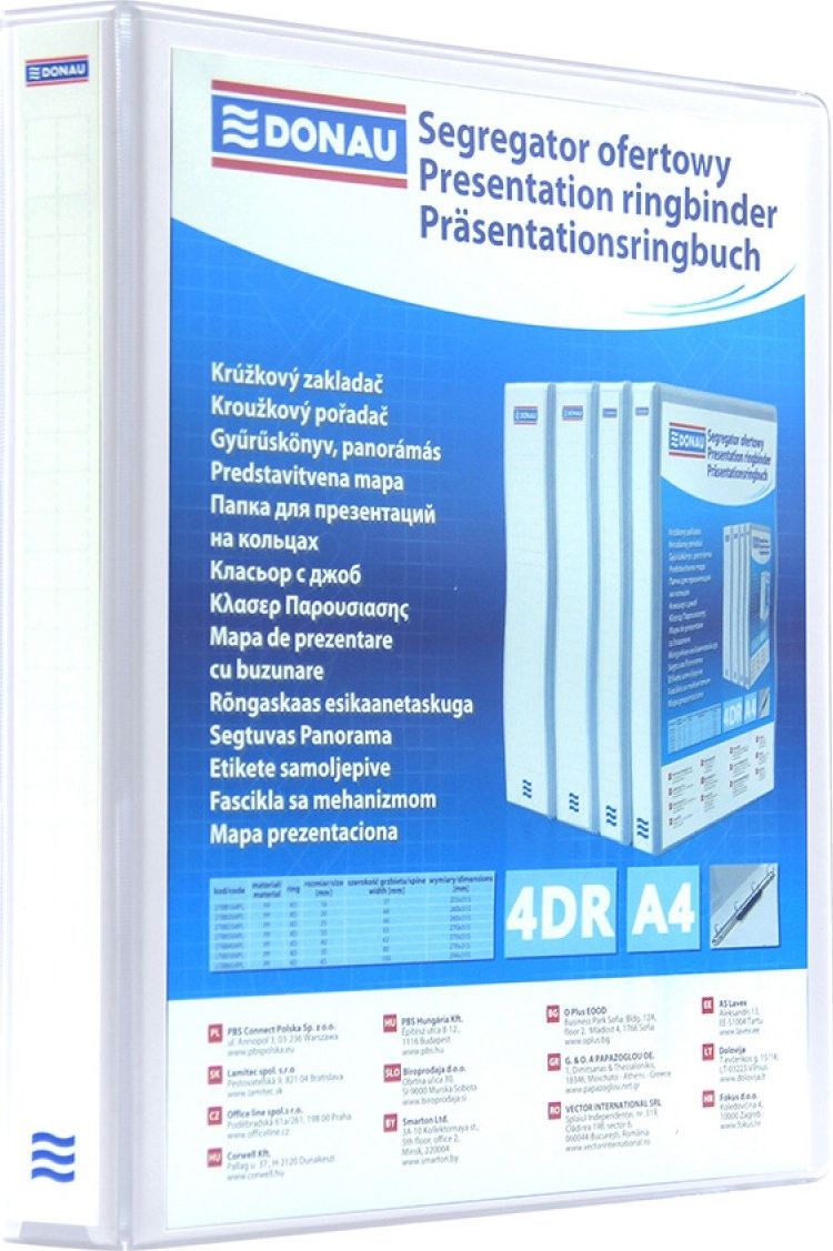 Segregator Donau 4-ringowy A4 50mm |