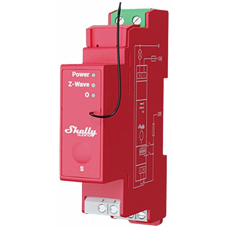 Shelly 1-owy przekaźnikszynę DIN energii Qubino