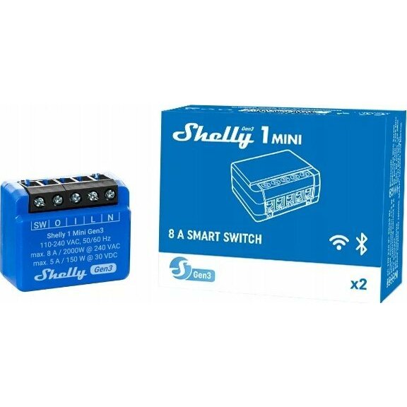 Shelly  1 Mini Gen3 WiFi/Bluetooth |