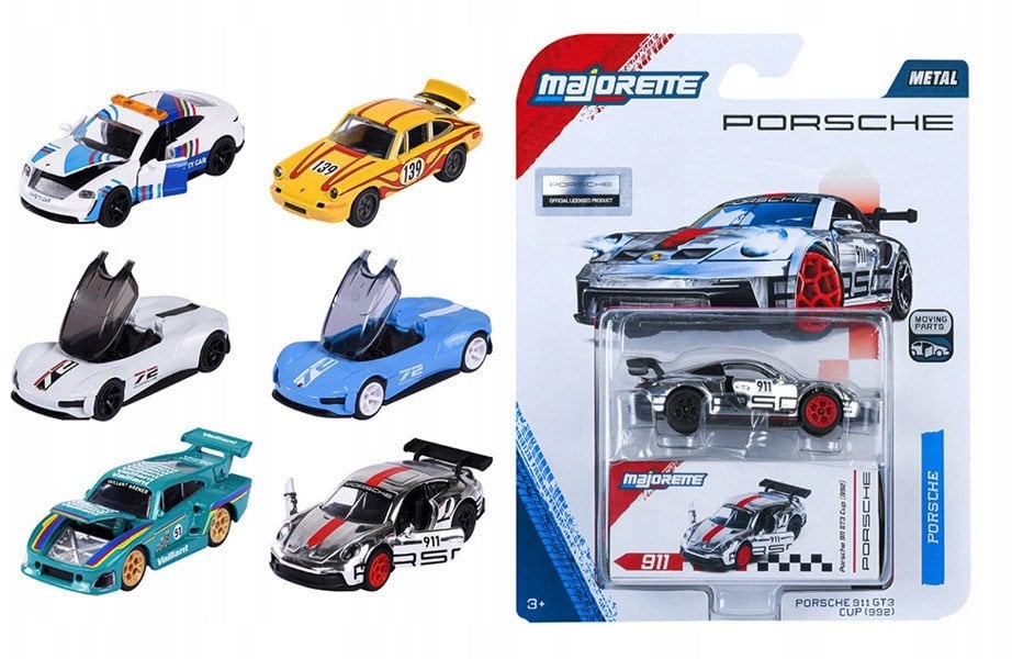 Simba MAJORETTE AUTO MET PORSCHE DELUXE
