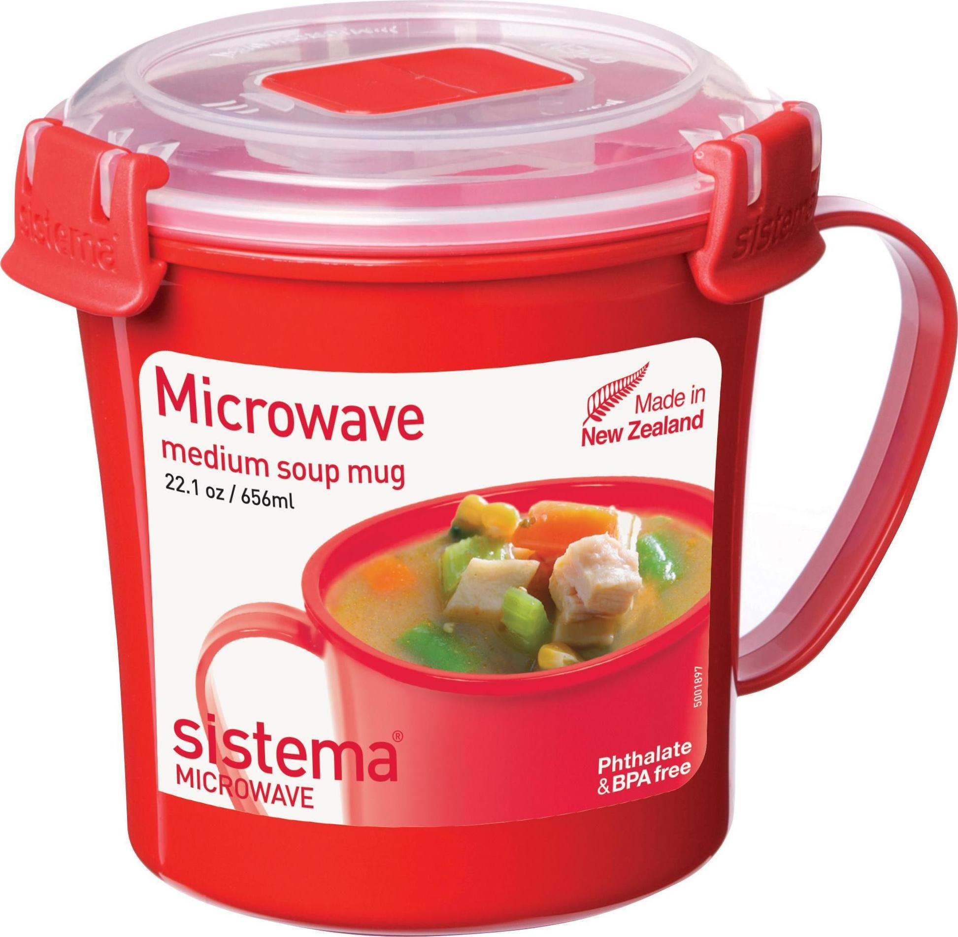 Sistema 656ml Medium Soup Mug Microwave
