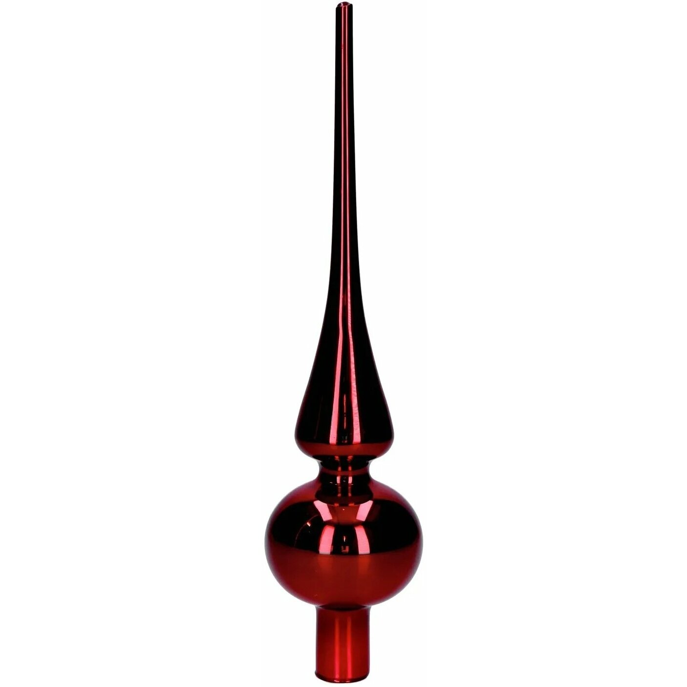 Skrzynkazdrewna z Tree topper glass red
