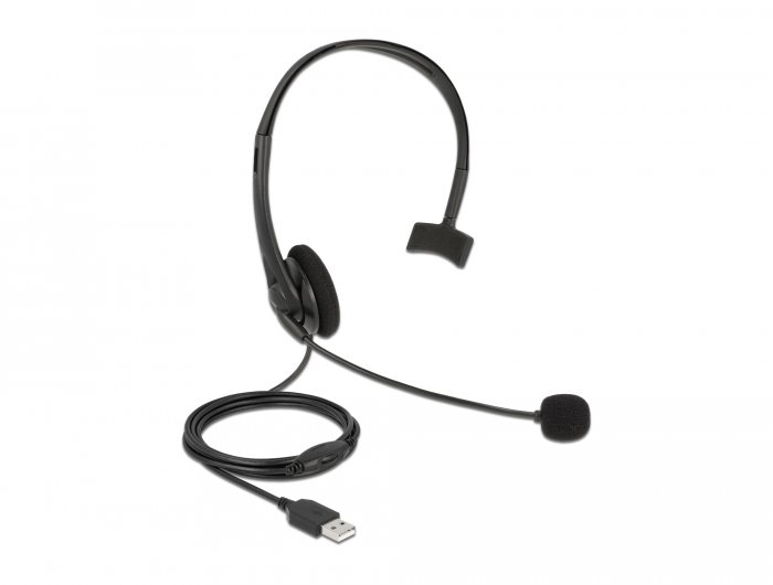 Delock USB Mono Headset  głośności do